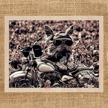 BIKER DOG laser-ready file 3DWave.us